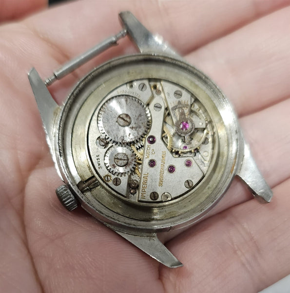 FOR PARTS OR TO FIX LORD BENEX CASE IMPERIAL WATCH CO. MENS MANUAL WIND WATCH
