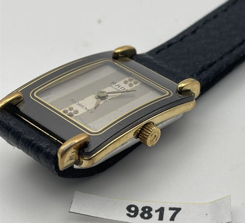 PROJECT TO FIX RADO FLORENCE GOLD PLATE SS ROMAN DIAL EU SHIP LADIES WATCH 9817