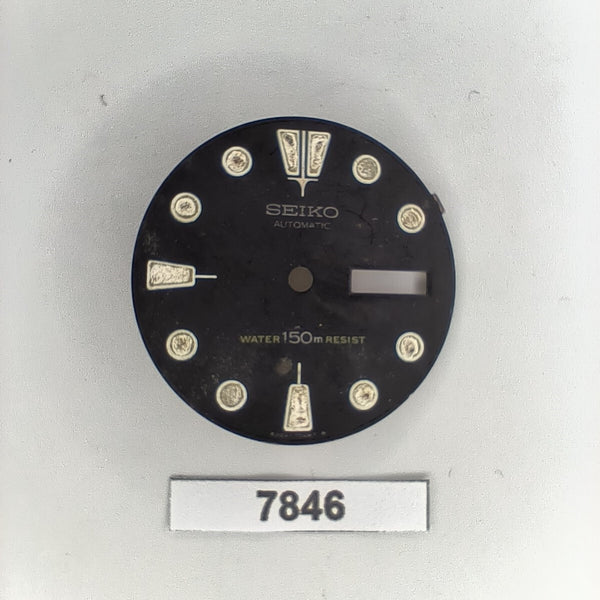 USED VINTAGE SEIKO DIAL NON BEVELED WINDOW 6309 7040 DIVE WATCH BVT07846