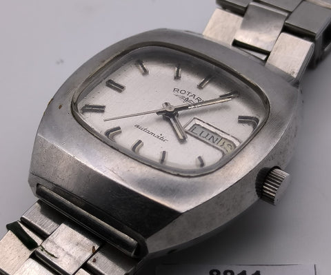 PROJECT TO FIX ROTARY CUSHION CASE DAY DATE EU SHIP MENS AUTO WATCH 8811