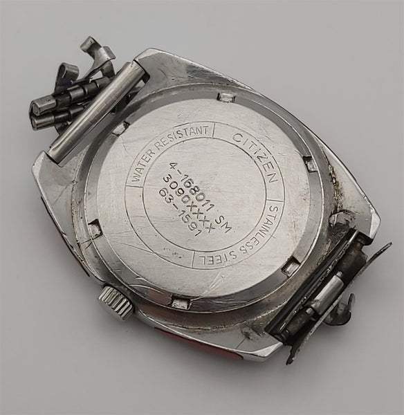 PROJECT TO FIX CITIZEN PARA WATER MANUAL WIND THICK LUGS STEEL DATE WATCH 10427