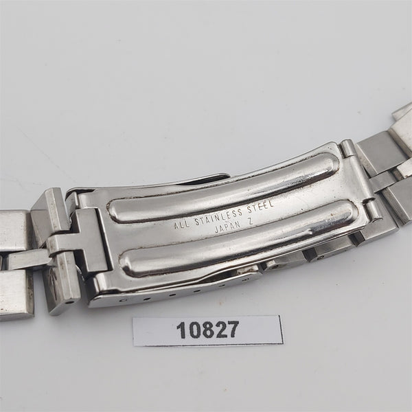 VINTAGE SEIKO SS BAND 6138 0040 BULLHEAD FISHBONE CHRONOGRAPH MENS WATCH BV10827