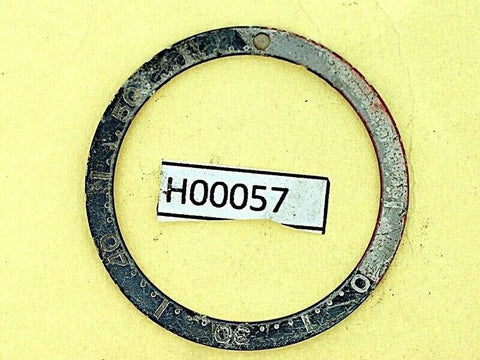 USED VINTAGE SEIKO BEZEL INSERT FOR 7002 6309 7040 7290 6306 DIVE WATCH H00057