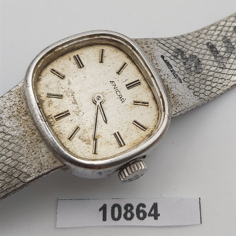 PROJECT TO FIX ENICAR STEEL MESH BAND LADIES EU SHIP MANUAL WIND WATCH 10864