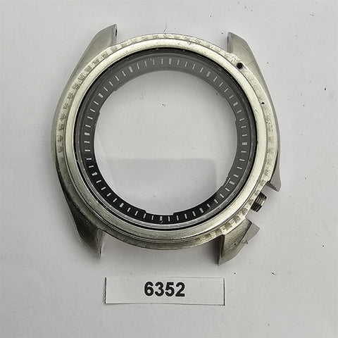 USED SEIKO 7002 7000 POLISHED MIDCASE, MINUTE TRACK GLASS KIT MENS WATCH BVT6352