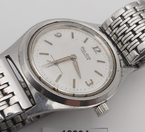 PROJECT TO FIX BULOVA ARABIC DIAL STEEL MIDSIZE MANUAL WIND WATCH BVT010094