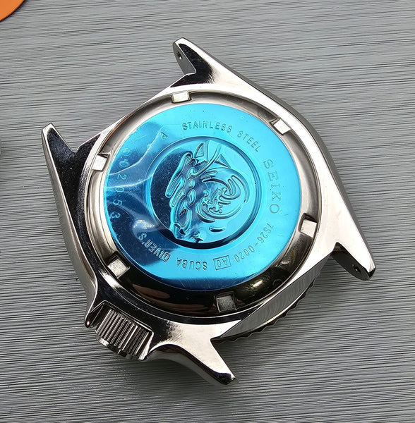 NEW AF SEIKO 7S26 0020 SKX007 ORANGE BLACK KIT CASE BEZEL GLASS CROWN DIAL HANDS