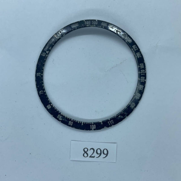 USED VINTAGE BEZEL INSERT FOR SEIKO BULLHEAD 6138 0040 CHRONOGRAPH WATCH BVT8299
