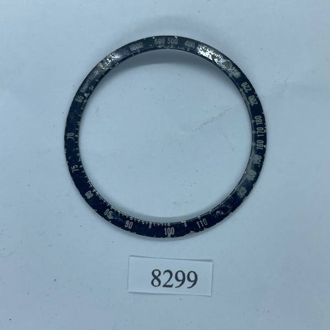 USED VINTAGE BEZEL INSERT FOR SEIKO BULLHEAD 6138 0040 CHRONOGRAPH WATCH BVT8299