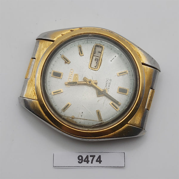 PROJECT TO FIX SEIKO 5 SPORTS 7009 821J MENS GOLD AUTO DAY DATE WATCH 9474