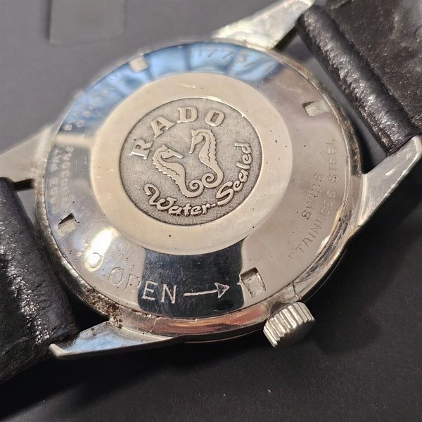 PROJECT TO FIX RADO WORLD TRAVEL ROUND THICK LUGS DATE EU SHIP MENS SS WATCH