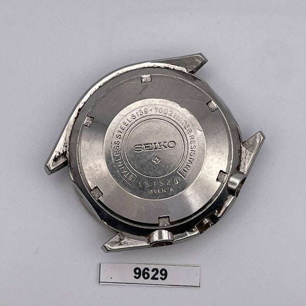 USED VINTAGE SEIKO 6139 MID CASE AND COVER CHRONOGRAPH SS WATCH BVT9629