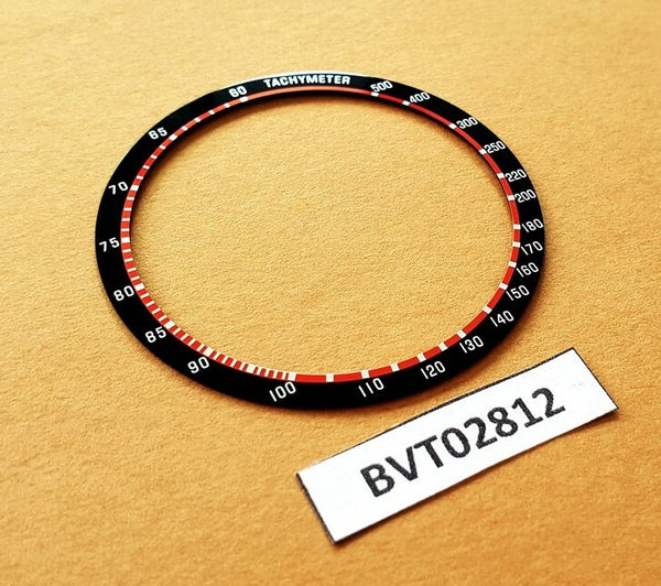 NEW SEIKO BLACK RED BEZEL INSERT 6138, 6138 0011 UFO CHRONOGRAPH BVT02812