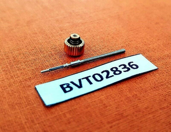 NEW AF GOLD CROWN STEM FOR CITIZEN BULLHEAD CHRONOGRAPH 8110 WATCH BV2836
