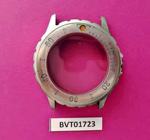 USED ORIENT 469398 STAINLESS STEEL MIDSIZED DIVER CASE BEZEL GLASS BVT01723