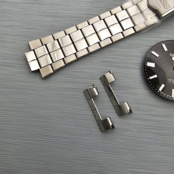 NEW AF SEIKO SPORTS 7S26 0450 BLACK DIAL KIT CASE BEZEL GLASS CROWN DIAL HANDS