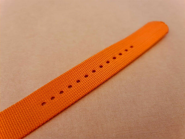 NEW FOR SEIKO MILITARY  STRAP NYLON BAND 20mm 4205 7S26 0030 0050 ORANGE 20