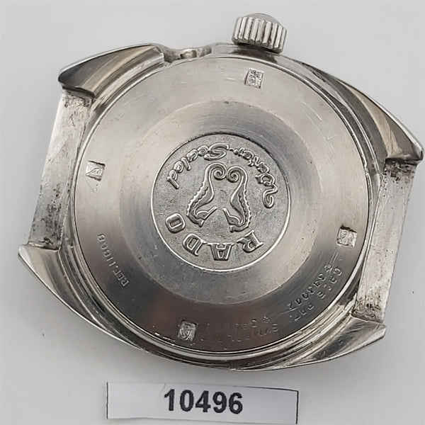 RARE VINTAGE RADO CAPTAIN COOK MIDCASE COVER AND MINUTE TRACK MENS WATCH 10496