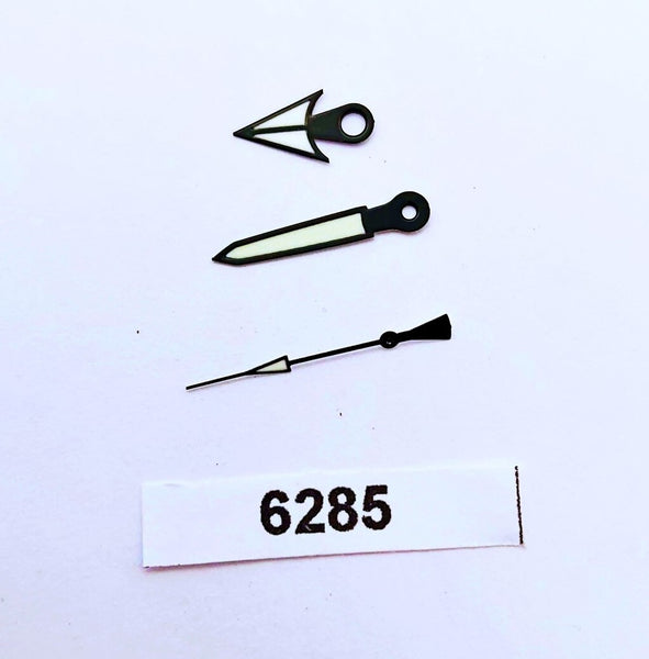  NEW FOR SEIKO ALL BLACK HARPOON 7S26 NH35 7002 SUPERLUME WATCH HANDS BVT06285