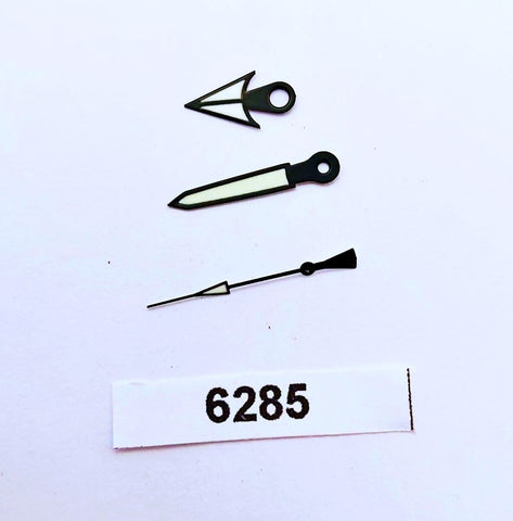 NEW FOR SEIKO ALL BLACK HARPOON 7S26 NH35 7002 SUPERLUME WATCH HANDS BVT06285