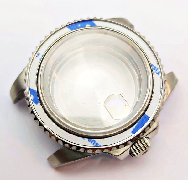 NEW AF SEIKO LEX SUBMARINE BLUE KIT CASE BEZEL GLASS CROWN STRAP DIAL HAND EU