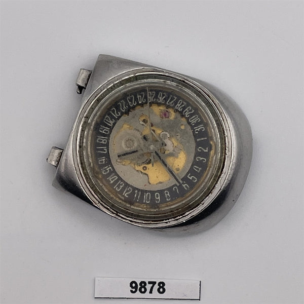 FOR PARTS OR TO RESTORE RADO PLANNING MENS SS DATE WATCH BVT09878