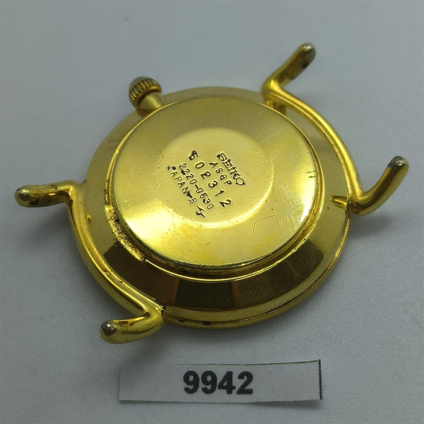 PROJECT TO FIX SEIKO 2220 0530 MANUAL WIND MIDSIZE GOLD PLATE ROMAN WATCH 9942