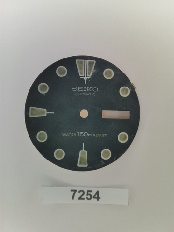USED VINTAGE SEIKO DIAL NON BEVELED WINDOW 6309 7040 DIVE WATCH BVT07254