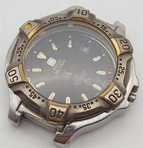 USED VINTAGE SWISS MILITARY CASE KIT FOR MENS AUTOMATIC WATCH J00186