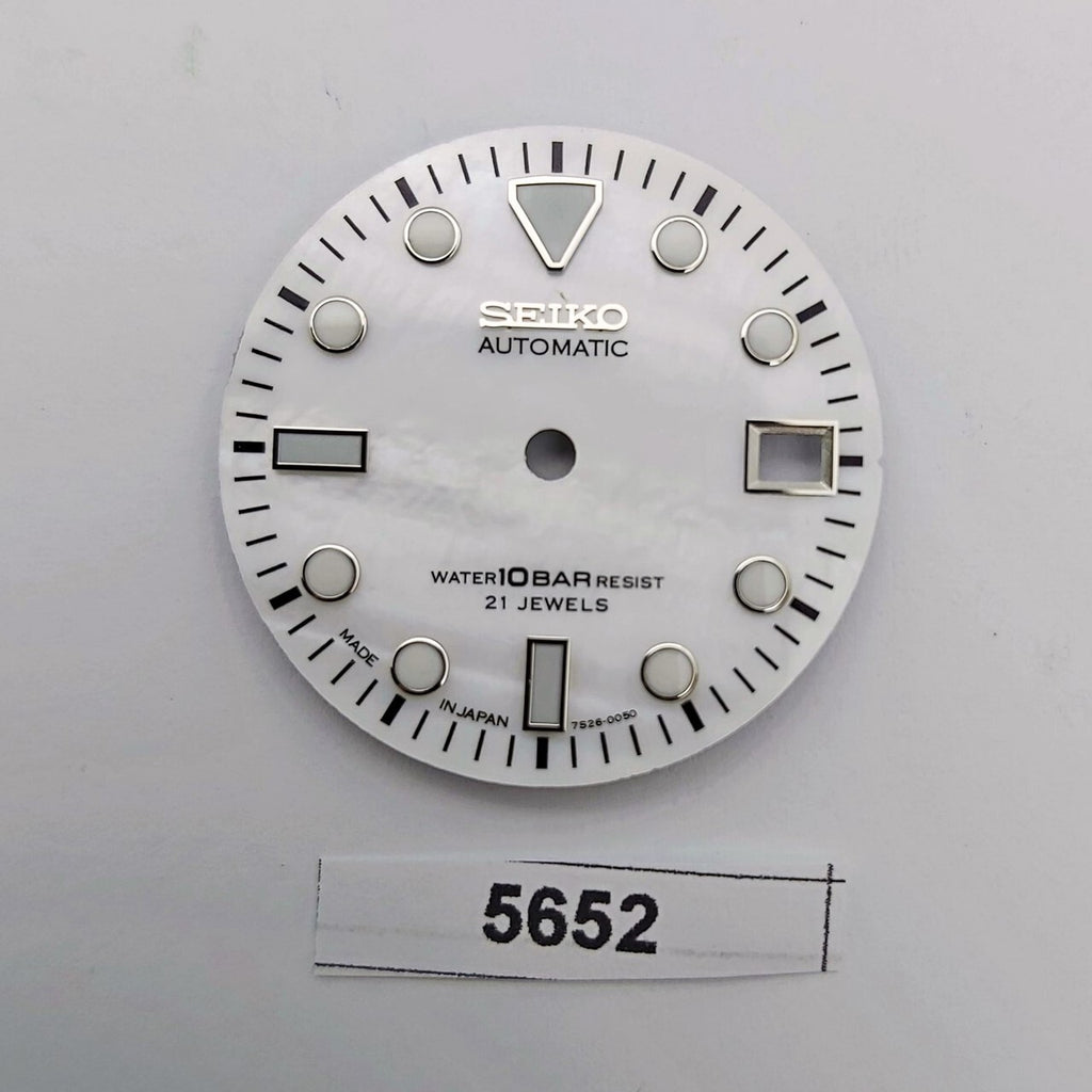 SEIKO MOTHER OF PEARL DIAL 7S26 0050 SKX023 10 BAR DIVERS WATCH DATE ONLY 5652