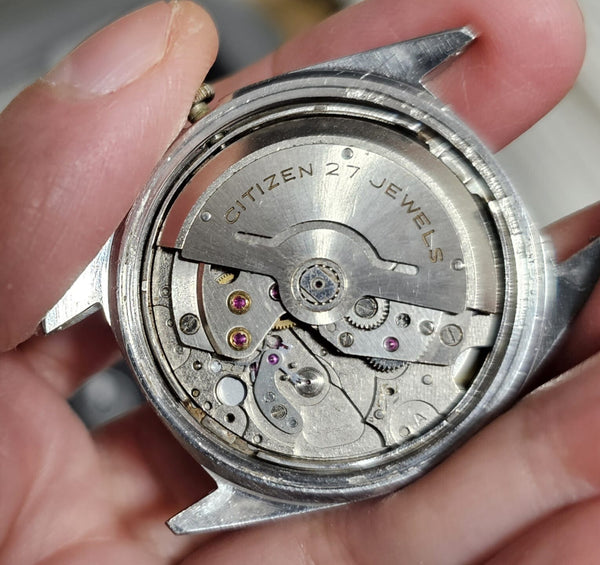 PROJECT TO FIX VINTAGE CITIZEN SUPERKING MENS DAY DATE WATCH EU SHIP 10196
