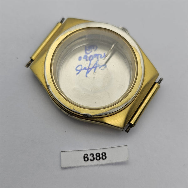 USED NIVADA MENS GOLD PLATED CASE, COVER & GLASS CROWN SET BVT06388