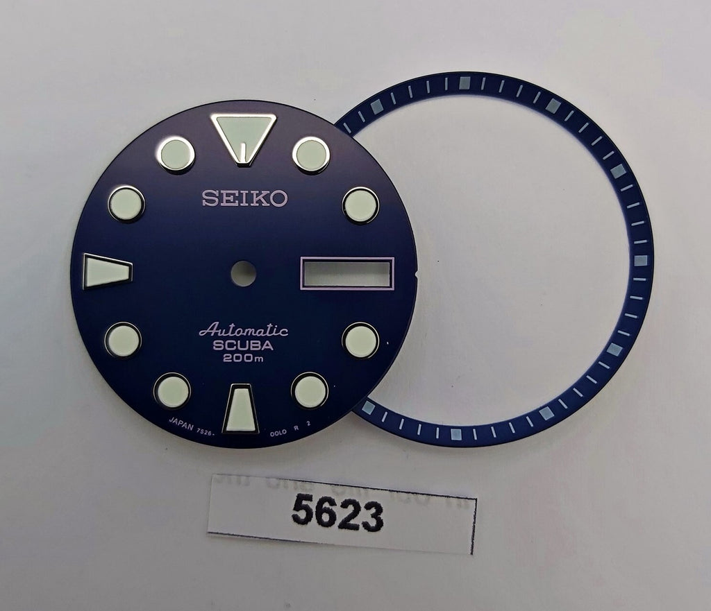 SEIKO BLUE SUMO 7S26 0020 NH36 4R36 SKX007 DIAL MINUTE TRACK SET WATCH B5623