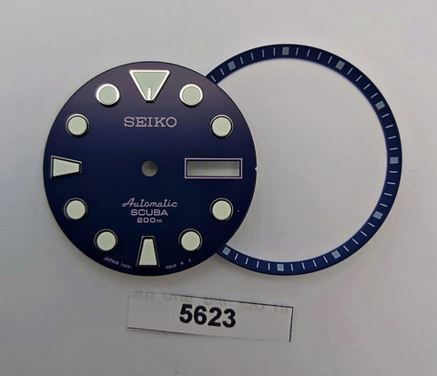 SEIKO BLUE SUMO 7S26 0020 NH36 4R36 SKX007 DIAL MINUTE TRACK SET WATCH B5623
