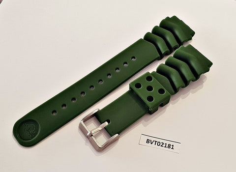NEW FOR SEIKO RUBBER STRAP GREEN HULK WAVE Z22 BAND 6309 7548 7002 BVT02181