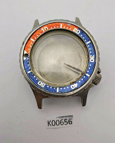USED ORIENT 469DG2-60 CA BEZEL GLASS MIDCASE CROWN COVER KIT DIVER WATCH K00656