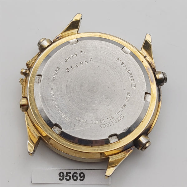 PROJECT TO FIX SEIKO 7T32 6B50 BLACK DIAL CHRONOGRAPH DATE EU SHIP WATCH BVT9569
