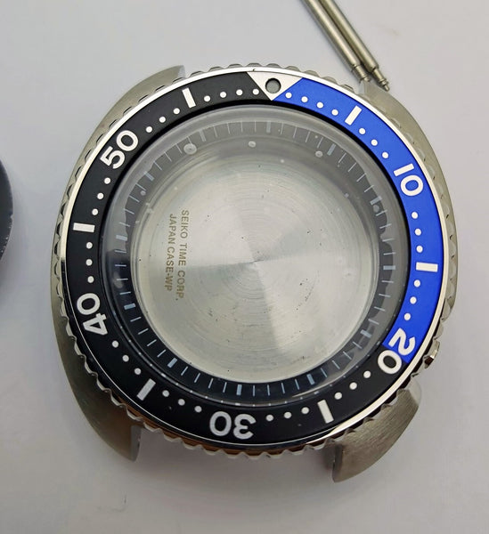 NEW AF SEIKO TURTLE SRP777 BLUE BLACK KIT CASE BEZEL GLASS CROWN STRAP DIAL HAND