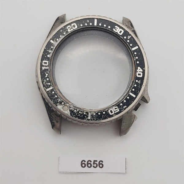 USED POLISHED SEIKO 4205 0155 MIDSIZED WATCH DIVER CASE AND BEZEL KIT BVT06656