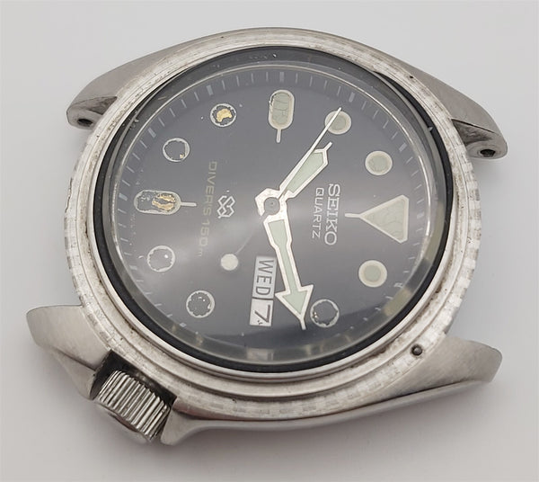 PROJECT TO FIX SEIKO SCUBA 7548 7000 QUARTZ DATE MENS DIVE 924338 SS WATCH