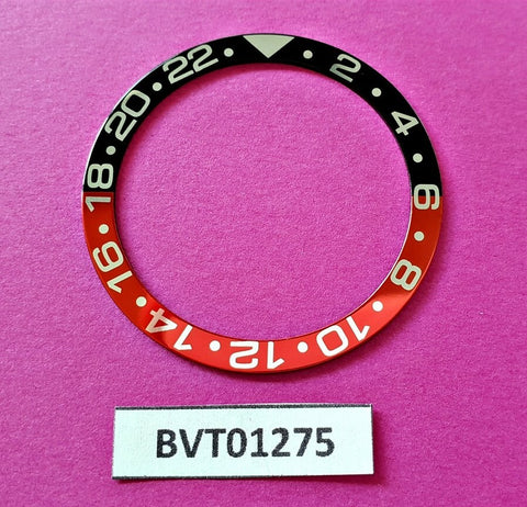 SEIKO WIDE FONT COKE GMT BEZEL INSERT DIVERS 7002 6309 7548 7S26 WATCH BVT01275