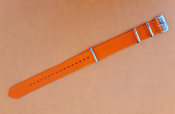 NEW FOR SEIKO MILITARY STRAP NYLON BAND 20mm 4205 7S26 0030 0050 ORANGE ORNTO20
