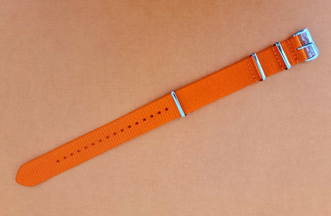 NEW FOR SEIKO MILITARY STRAP NYLON BAND 20mm 4205 7S26 0030 0050 ORANGE ORNTO20