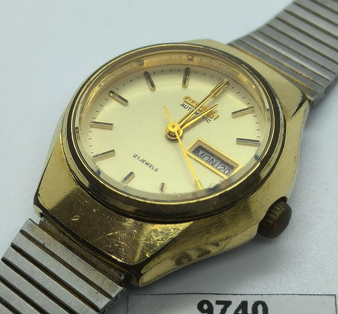 PROJECT TO FIX VINTAGE CITIZEN HOODED CASE LADIES DAY DATE WATCH EU SHIP 9740
