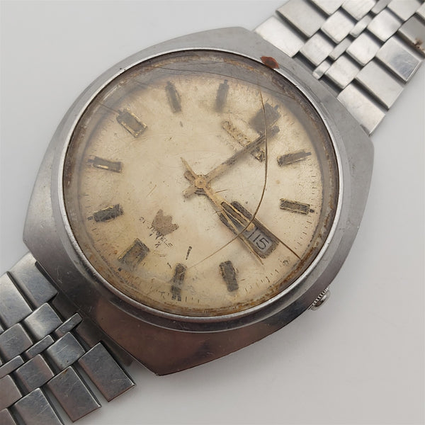 PROJECT TO FIX VINTAGE CITIZEN CRYSTAL 7 MENS SS DAY DATE 40mm WATCH BVT06630