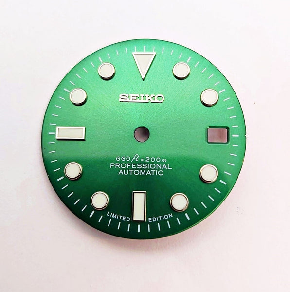 NEW AF SEIKO LEX SUBMARINE GREEN HULK KIT CASE BEZEL GLASS CROWN STRAP DIAL HAND