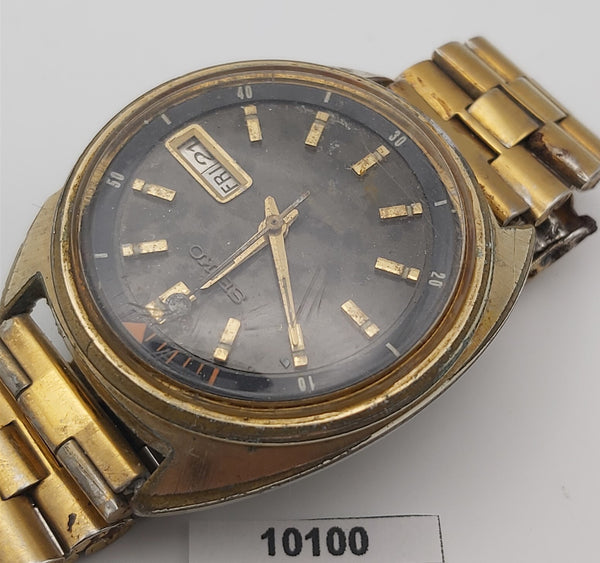 PROJECT FIX SEIKO BELLMATIC 4006 6011 AUTO DAY DATE GOLD MENS WATCH EU SHP 10100