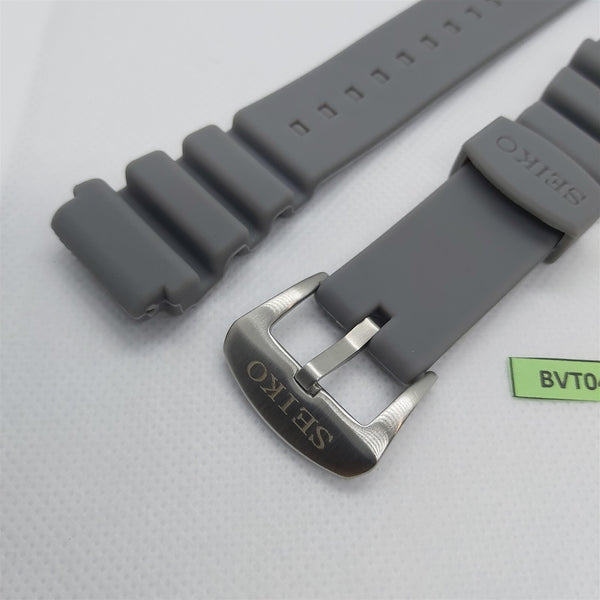 NEW FOR SEIKO RUBBER STRAP FLAT GRAY SOFT Z22 BAND 6309 6306 7548 7002 BVT04174