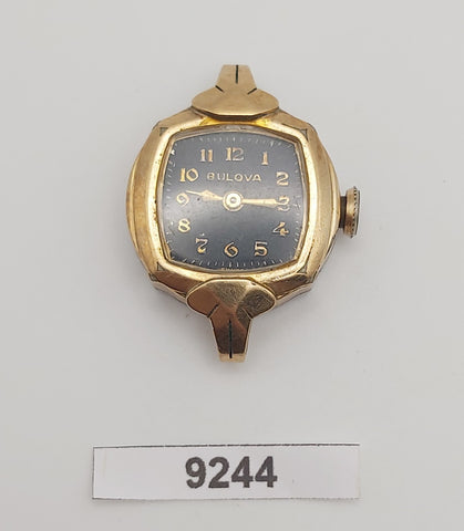 PROJECT TO FIX ART DECO BULOVA GOLD FILLED ARABIC LADIES MANUAL WIND WATCH 9244