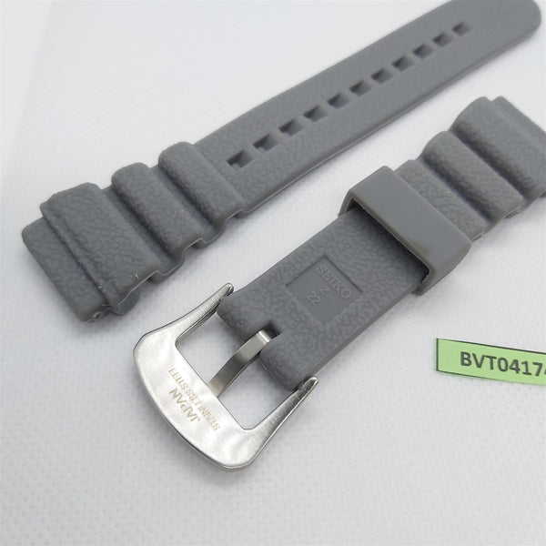NEW FOR SEIKO RUBBER STRAP FLAT GRAY SOFT Z22 BAND 6309 6306 7548 7002 BVT04174